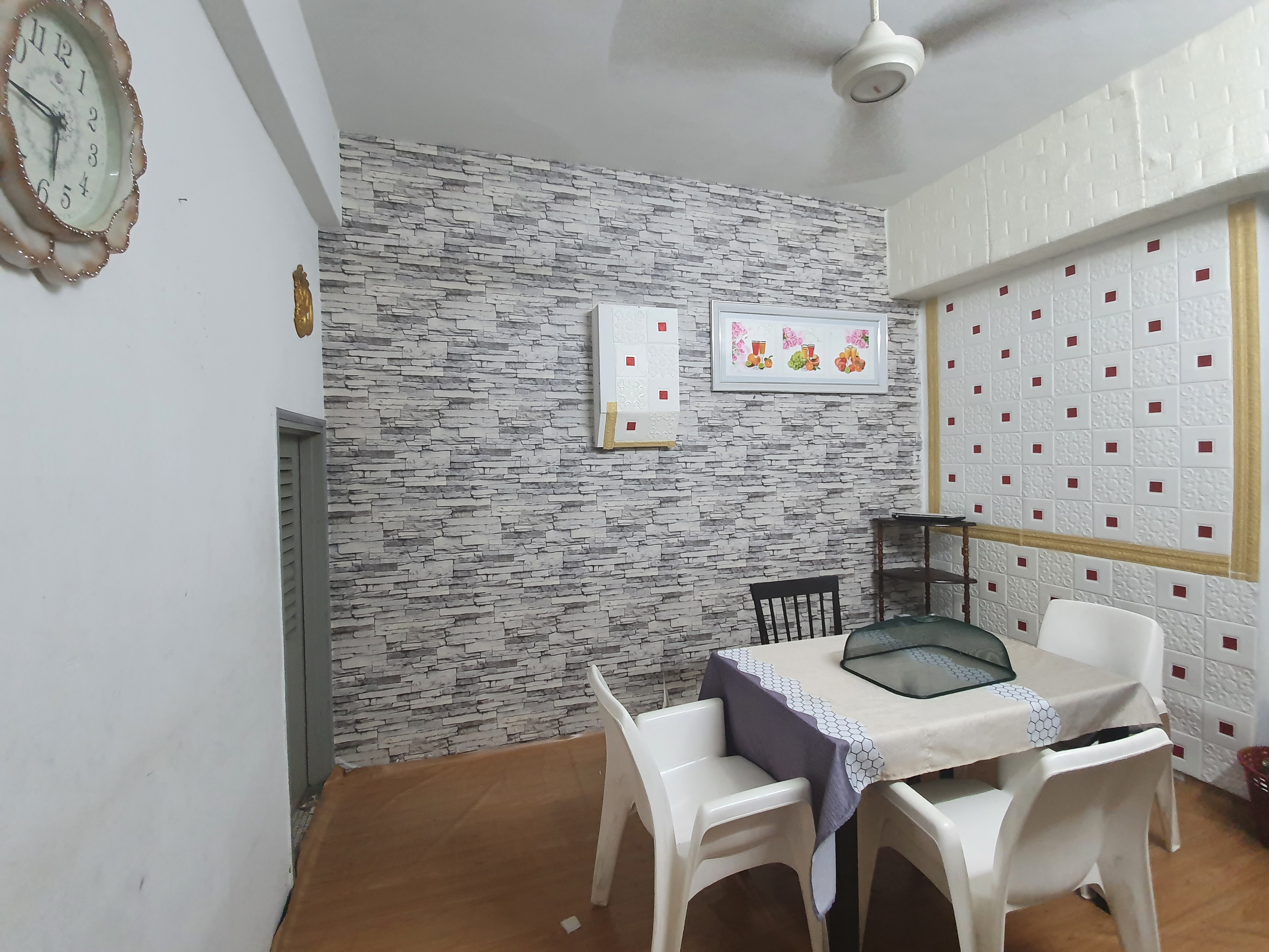 Dining area with fresh meals